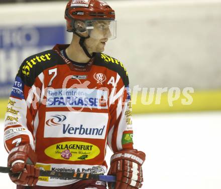 EBEL. Eishockey Bundesliga. Testspiel. KAC gegen Schwenningen. Herbert Ratz (KAC). Klagenfurt, 5.9.2008.
Foto: Kuess

---
pressefotos, pressefotografie, kuess, qs, qspictures, sport, bild, bilder, bilddatenbank