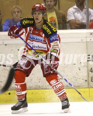 EBEL. Eishockey Bundesliga. Testspiel. KAC gegen Schwenningen. Manuel Geier (KAC). Klagenfurt, 5.9.2008.
Foto: Kuess

---
pressefotos, pressefotografie, kuess, qs, qspictures, sport, bild, bilder, bilddatenbank