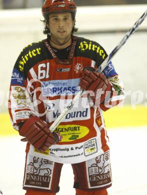 EBEL. Eishockey Bundesliga. Testspiel. KAC gegen Schwenningen. Christoph Harand (KAC). Klagenfurt, 5.9.2008.
Foto: Kuess

---
pressefotos, pressefotografie, kuess, qs, qspictures, sport, bild, bilder, bilddatenbank
