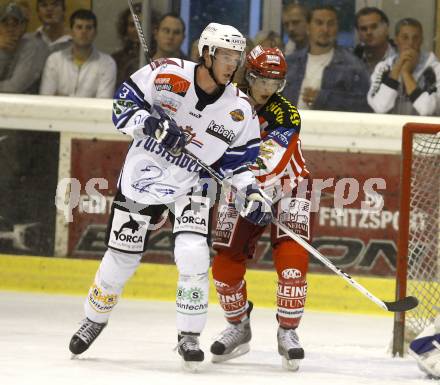 EBEL. Eishockey Bundesliga. Testspiel. KAC gegen Schwenningen. Raphael Herburger. Klagenfurt, 5.9.2008.
Foto: Kuess

---
pressefotos, pressefotografie, kuess, qs, qspictures, sport, bild, bilder, bilddatenbank