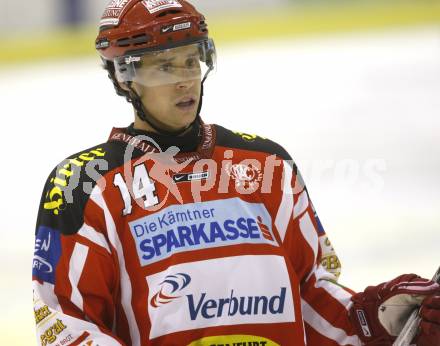 EBEL. Eishockey Bundesliga. Testspiel. KAC gegen Schwenningen. Johannes Reichel (KAC). Klagenfurt, 5.9.2008.
Foto: Kuess

---
pressefotos, pressefotografie, kuess, qs, qspictures, sport, bild, bilder, bilddatenbank
