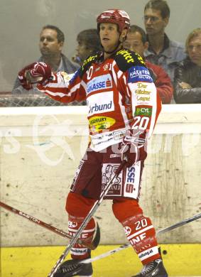 EBEL. Eishockey Bundesliga. Testspiel. KAC gegen Schwenningen. Mike Craig (KAC). Klagenfurt, 5.9.2008.
Foto: Kuess

---
pressefotos, pressefotografie, kuess, qs, qspictures, sport, bild, bilder, bilddatenbank