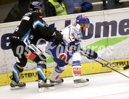 EBEL.  Eishockey Bundesliga. VSV gegen EHC Linz. KASPITZ Roland(VSV), SEELEY Richard (Linz). Villach, am 21.9.2008.
Foto: Kuess

---
pressefotos, pressefotografie, kuess, qs, qspictures, sport, bild, bilder, bilddatenbank