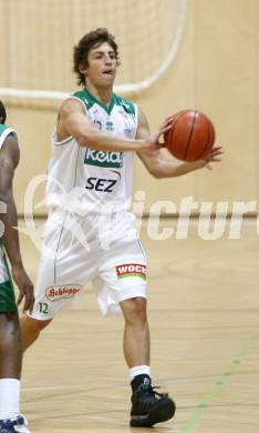 Basketball. Bundesliga. Testspiel. Woertherseepiraten gegen Kapfenberg. Sebastian Schaal (Piraten). Klagenfurt, 20.9.2008.
Foto: Kuess

---
pressefotos, pressefotografie, kuess, qs, qspictures, sport, bild, bilder, bilddatenbank