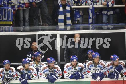EBEL.  Eishockey Bundesliga. VSV gegen EHC Linz. Spielerbank (VSV). Villach, am 21.9.2008.
Foto: Kuess

---
pressefotos, pressefotografie, kuess, qs, qspictures, sport, bild, bilder, bilddatenbank