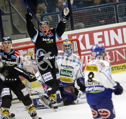 EBEL.  Eishockey Bundesliga. VSV gegen EHC Linz.Torjubel Linz. Villach, am 21.9.2008.
Foto: Kuess

---
pressefotos, pressefotografie, kuess, qs, qspictures, sport, bild, bilder, bilddatenbank