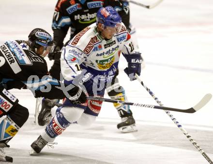 EBEL.  Eishockey Bundesliga. VSV gegen EHC Linz. CAVANAUGH Dan(VSV), SCHLACHER Markus (Linz). Villach, am 21.9.2008.
Foto: Kuess

---
pressefotos, pressefotografie, kuess, qs, qspictures, sport, bild, bilder, bilddatenbank