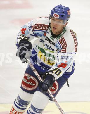 EBEL.  Eishockey Bundesliga. VSV gegen EHC Linz. Mickey Elick (VSV). Villach, am 21.9.2008.
Foto: Kuess

---
pressefotos, pressefotografie, kuess, qs, qspictures, sport, bild, bilder, bilddatenbank