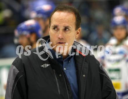 EBEL.  Eishockey Bundesliga. VSV gegen EHC Linz.Trainer Larry Huras. Villach, am 21.9.2008.
Foto: Kuess

---
pressefotos, pressefotografie, kuess, qs, qspictures, sport, bild, bilder, bilddatenbank