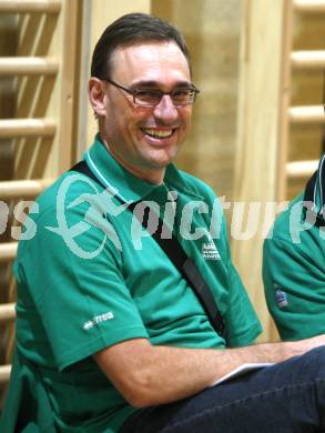 Basketball. Bundesliga. Testspiel. Woertherseepiraten gegen Kapfenberg. Obmann Guenther Offner (Piraten). Klagenfurt, 20.9.2008.
Foto: Kuess

---
pressefotos, pressefotografie, kuess, qs, qspictures, sport, bild, bilder, bilddatenbank