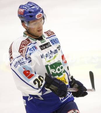 EBEL.  Eishockey Bundesliga. VSV gegen EHC Linz. Mickey Elick (VSV). Villach, am 21.9.2008.
Foto: Kuess

---
pressefotos, pressefotografie, kuess, qs, qspictures, sport, bild, bilder, bilddatenbank