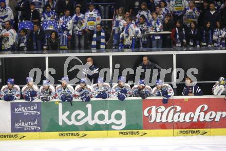 EBEL.  Eishockey Bundesliga. VSV gegen EHC Linz. Spielerbank (VSV). Villach, am 21.9.2008.
Foto: Kuess

---
pressefotos, pressefotografie, kuess, qs, qspictures, sport, bild, bilder, bilddatenbank