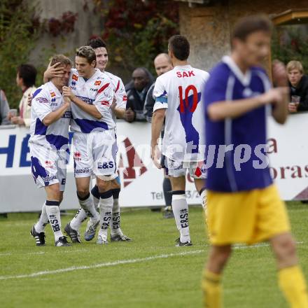 Fussball. Regionalliga. SAK gegen FC Kaernten. Jubel (SAK). Klagenfurt, 27.9.2008. 
Copyright Kuess

---
pressefotos, pressefotografie, kuess, qs, qspictures, sport, bild, bilder, bilddatenbank