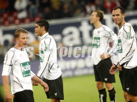 Fussball. Tipp3-Bundesliga. SK Austria Kelag Kaernten  gegen FK Austria Wien. Enttaeuschung bei Austria Kaernten. Klagenfurt, 27.9.2008. 
Copyright Kuess

---
pressefotos, pressefotografie, kuess, qs, qspictures, sport, bild, bilder, bilddatenbank