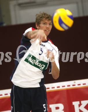 Volleyball Bundesliga. VBK Woerthersee Loewen Klagenfurt gegen UVC Wesser Graz. Taylor Evans (VBK) Klagenfurt, 27.9.2008
Copyright Kuess

---
pressefotos, pressefotografie, kuess, qs, qspictures, sport, bild, bilder, bilddatenbank