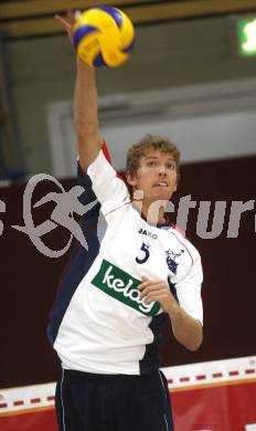 Volleyball Bundesliga. VBK Woerthersee Loewen Klagenfurt gegen UVC Wesser Graz. Taylor Evans (VBK) Klagenfurt, 27.9.2008
Copyright Kuess

---
pressefotos, pressefotografie, kuess, qs, qspictures, sport, bild, bilder, bilddatenbank