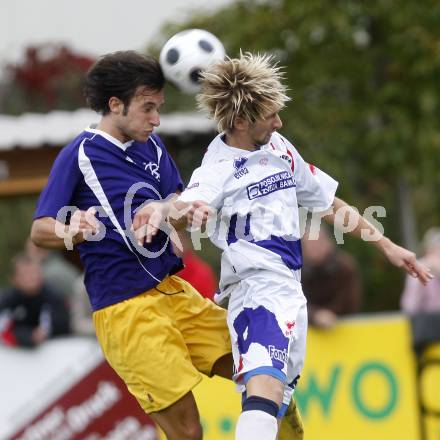 Fussball. Regionalliga. SAK gegen FC Kaernten. Veliu Murat (FC Kaernten), Kropiunik Marjan (SAK). Klagenfurt, 27.9.2008. 
Copyright Kuess

---
pressefotos, pressefotografie, kuess, qs, qspictures, sport, bild, bilder, bilddatenbank