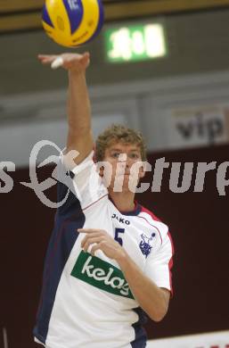 Volleyball Bundesliga. VBK Klagenfurt gegen UVC Wesser Graz. Taylor EVANS (VBK) Klagenfurt, 27.9.2008
Copyright Kuess

---
pressefotos, pressefotografie, kuess, qs, qspictures, sport, bild, bilder, bilddatenbank