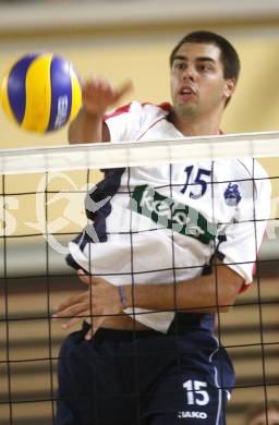 Volleyball Bundesliga. VBK Woerthersee Loewen Klagenfurt gegen UVC Wesser Graz. Jacob Schkud (VBK) Klagenfurt, 27.9.2008
Copyright Kuess

---
pressefotos, pressefotografie, kuess, qs, qspictures, sport, bild, bilder, bilddatenbank