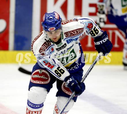 EBEL.  Eishockey Bundesliga. EC Pasut VSV gegen HC TWK Innsbruck. Jonathan Ferland (VSV). Villach, am 30.9.2008.
Foto: Kuess

---
pressefotos, pressefotografie, kuess, qs, qspictures, sport, bild, bilder, bilddatenbank