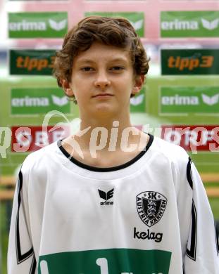 Fussball Bundesliga. Fussballakademie SK Austria Kaernten U16. BNZ. Bundesnachwuchszentrum. Gangl Matthias. Klagenfurt, am 16.9.2008.
Foto: Kuess 
---
pressefotos, pressefotografie, kuess, qs, qspictures, sport, bild, bilder, bilddatenbank