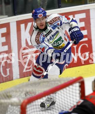 EBEL.  Eishockey Bundesliga. EC Pasut VSV gegen HC TWK Innsbruck. Dan Cavanaugh (VSV). Villach, am 30.9.2008.
Foto: Kuess

---
pressefotos, pressefotografie, kuess, qs, qspictures, sport, bild, bilder, bilddatenbank