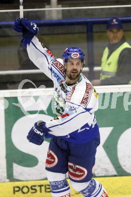EBEL.  Eishockey Bundesliga. EC Pasut VSV gegen HC TWK Innsbruck. Torjubel Darell Scoville. Villach, am 30.9.2008.
Foto: Kuess

---
pressefotos, pressefotografie, kuess, qs, qspictures, sport, bild, bilder, bilddatenbank