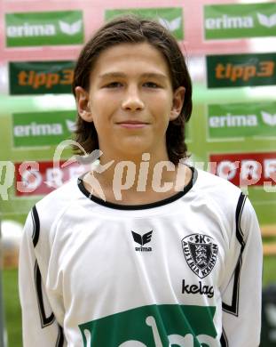 Fussball Bundesliga. Fussballakademie SK Austria Kaernten U16. BNZ. Bundesnachwuchszentrum.  Zimmermann Franz-Vinzenz. Klagenfurt, am 16.9.2008.
Foto: Kuess
---
pressefotos, pressefotografie, kuess, qs, qspictures, sport, bild, bilder, bilddatenbank