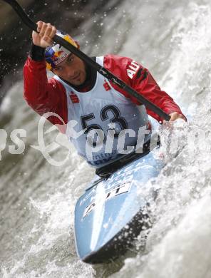 Kaerntner Landesmeisterschaften Wildwasser. Kajak. Harald Hudetz (KV Klagenfurt, AUT). Klagenfurt - Gurkerbruecke, 28.9.2008.
Foto: Kuess


---
pressefotos, pressefotografie, kuess, qs, qspictures, sport, bild, bilder, bilddatenbank