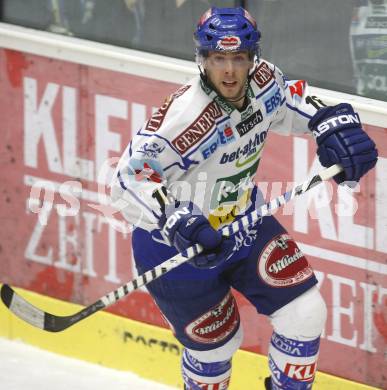 EBEL.  Eishockey Bundesliga. EC Pasut VSV gegen HC TWK Innsbruck. Dan Cavanaugh (VSV). Villach, am 30.9.2008.
Foto: Kuess

---
pressefotos, pressefotografie, kuess, qs, qspictures, sport, bild, bilder, bilddatenbank
