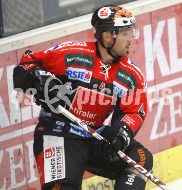 EBEL.  Eishockey Bundesliga. EC Pasut VSV gegen HC TWK Innsbruck. Gerhard Unterluggauer  (Innsbruck). Villach, am 30.9.2008.
Foto: Kuess

---
pressefotos, pressefotografie, kuess, qs, qspictures, sport, bild, bilder, bilddatenbank
