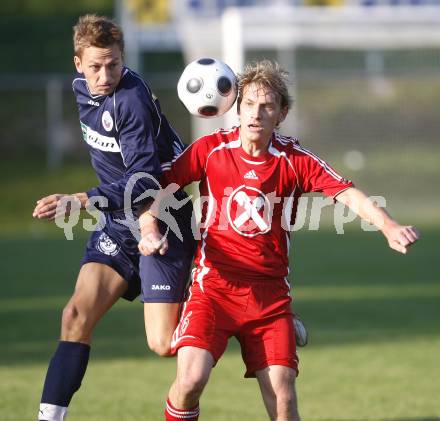 Fussball. Tipp3-Bundesliga. Unterliga Ost. Ludmannsdorf gegen Ruden. Johannes Kroepfl (Ludmannsdorf), Robert Sadnek (Ruden). Ludmannsdorf, am 28.9.2008. 
Foto: Kuess

---
pressefotos, pressefotografie, kuess, qs, qspictures, sport, bild, bilder, bilddatenbank