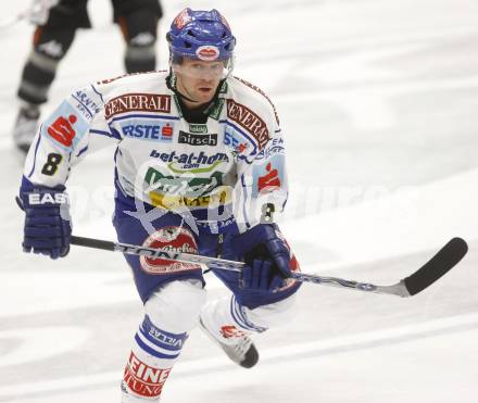 EBEL.  Eishockey Bundesliga. EC Pasut VSV gegen HC TWK Innsbruck. Roland Kaspitz (VSV). Villach, am 30.9.2008.
Foto: Kuess

---
pressefotos, pressefotografie, kuess, qs, qspictures, sport, bild, bilder, bilddatenbank