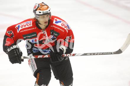 EBEL.  Eishockey Bundesliga. EC Pasut VSV gegen HC TWK Innsbruck. Harald Ofner  (Innsbruck). Villach, am 30.9.2008.
Foto: Kuess

---
pressefotos, pressefotografie, kuess, qs, qspictures, sport, bild, bilder, bilddatenbank