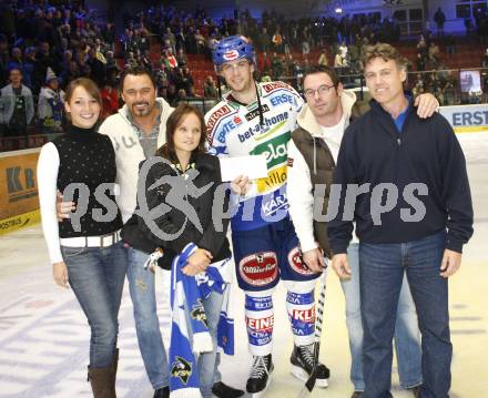 EBEL.  Eishockey Bundesliga. EC Pasut VSV gegen HC TWK Innsbruck. Spieler des Abends Dan Cavanaugh (VSV). Villach, am 30.9.2008.
Foto: Kuess

---
pressefotos, pressefotografie, kuess, qs, qspictures, sport, bild, bilder, bilddatenbank