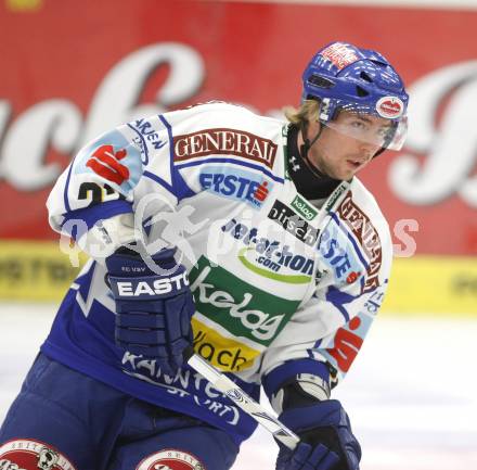 EBEL.  Eishockey Bundesliga. EC Pasut VSV gegen HC TWK Innsbruck. Thomas Pfeffer (VSV). Villach, am 30.9.2008.
Foto: Kuess

---
pressefotos, pressefotografie, kuess, qs, qspictures, sport, bild, bilder, bilddatenbank
