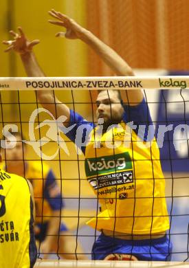 Volleyball. MEVZA. Aich/Dob gegen Kaposvar. David Slatinsek (Aich). Prevalje, 11.10.2008.
Foto: Kuess

---
pressefotos, pressefotografie, kuess, qs, qspictures, sport, bild, bilder, bilddatenbank