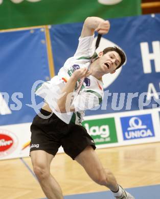 Badminton Bundesliga. ASKOE Kelag Kaernten gegen Dornbirn. Stiliyan Makarski. Klagenfurt, am 12.10.2008.
Foto: Kuess

---
pressefotos, pressefotografie, kuess, qs, qspictures, sport, bild, bilder, bilddatenbank