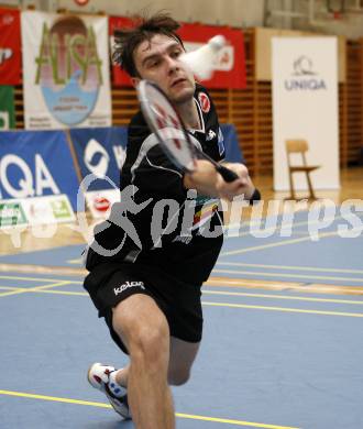 Badminton Bundesliga. ASKOE Kelag Kaernten gegen Dornbirn. Vladimir Metodiev. Klagenfurt, am 12.10.2008.
Foto: Kuess

---
pressefotos, pressefotografie, kuess, qs, qspictures, sport, bild, bilder, bilddatenbank