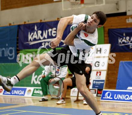 Badminton Bundesliga. ASKOE Kelag Kaernten gegen Dornbirn. Stiliyan Makarski. Klagenfurt, am 12.10.2008.
Foto: Kuess

---
pressefotos, pressefotografie, kuess, qs, qspictures, sport, bild, bilder, bilddatenbank