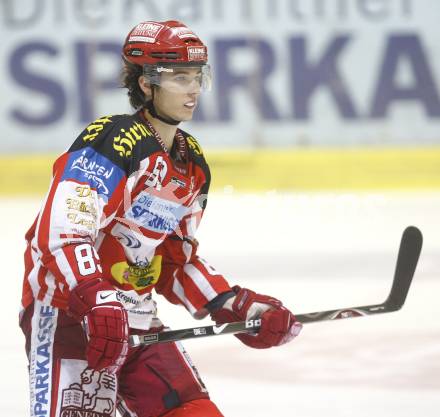 EBEL. Eishockey Bundesliga. EC KAC gegen Red Bull Salzburg. Raphael Herburger (KAC). Klagenfurt, am 12.10.2008.
Foto: Kuess

---
pressefotos, pressefotografie, kuess, qs, qspictures, sport, bild, bilder, bilddatenbank