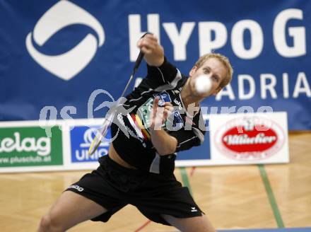 Badminton Bundesliga. ASKOE Kelag Kaernten gegen Dornbirn.  Michael Trojan. Klagenfurt, am 12.10.2008.
Foto: Kuess

---
pressefotos, pressefotografie, kuess, qs, qspictures, sport, bild, bilder, bilddatenbank