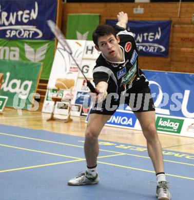 Badminton Bundesliga. ASKOE Kelag Kaernten gegen Dornbirn. Stiliyan Makarski (Kaernten). Klagenfurt, am 12.10.2008.
Foto: Kuess

---
pressefotos, pressefotografie, kuess, qs, qspictures, sport, bild, bilder, bilddatenbank