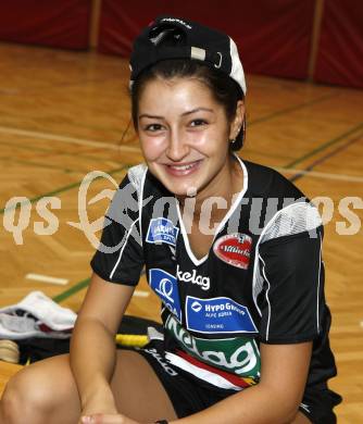 Badminton Bundesliga. ASKOE Kelag Kaernten gegen Dornbirn. Gabi Banova (Kaernten). Klagenfurt, am 12.10.2008.
Foto: Kuess

---
pressefotos, pressefotografie, kuess, qs, qspictures, sport, bild, bilder, bilddatenbank