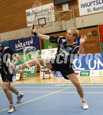 Badminton Bundesliga. ASKOE Kelag Kaernten gegen Dornbirn. Michael Trojan (Kaernten). Klagenfurt, am 12.10.2008.
Foto: Kuess

---
pressefotos, pressefotografie, kuess, qs, qspictures, sport, bild, bilder, bilddatenbank