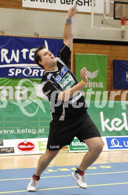 Badminton Bundesliga. ASKOE Kelag Kaernten gegen Dornbirn. Peter Kreulitsch (Kaernten). Klagenfurt, am 12.10.2008.
Foto: Kuess

---
pressefotos, pressefotografie, kuess, qs, qspictures, sport, bild, bilder, bilddatenbank