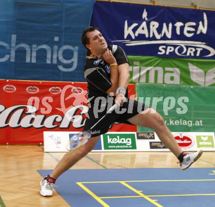 Badminton Bundesliga. ASKOE Kelag Kaernten gegen Dornbirn. Peter Kreulitsch (Kaernten). Klagenfurt, am 12.10.2008.
Foto: Kuess

---
pressefotos, pressefotografie, kuess, qs, qspictures, sport, bild, bilder, bilddatenbank