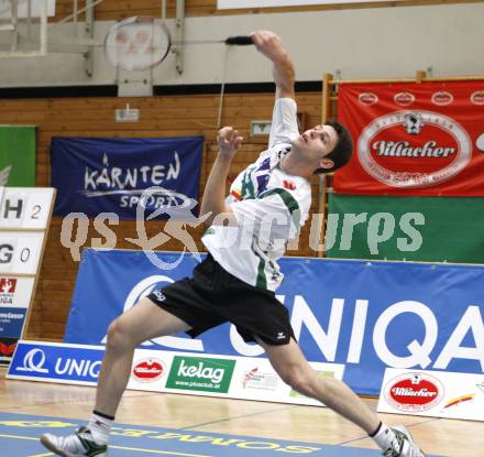 Badminton Bundesliga. ASKOE Kelag Kaernten gegen Dornbirn. Stiliyan Makarski (Kaernten). Klagenfurt, am 12.10.2008.
Foto: Kuess

---
pressefotos, pressefotografie, kuess, qs, qspictures, sport, bild, bilder, bilddatenbank