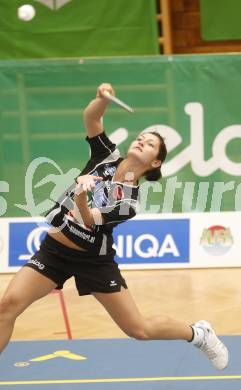 Badminton Bundesliga. ASKOE Kelag Kaernten gegen Dornbirn. Gabi Banova (Kaernten). Klagenfurt, am 12.10.2008.
Foto: Kuess

---
pressefotos, pressefotografie, kuess, qs, qspictures, sport, bild, bilder, bilddatenbank