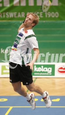 Badminton Bundesliga. ASKOE Kelag Kaernten gegen Dornbirn. Michael Trojan (Kaernten). Klagenfurt, am 12.10.2008.
Foto: Kuess

---
pressefotos, pressefotografie, kuess, qs, qspictures, sport, bild, bilder, bilddatenbank